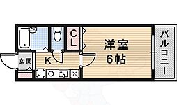 メゾンコウキ 1Kの間取図画像