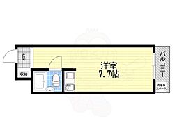 エルフォンテ宝塚 1Kの間取図画像