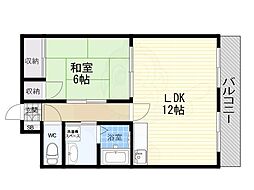 ファミールM 1LDKの間取図画像
