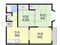 アーバンたわら2 3DKの間取図画像