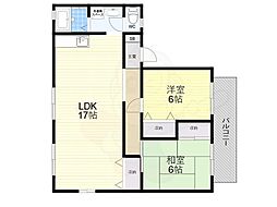 メゾンディスポワール 2LDKの間取図画像