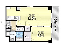 フェリーチェ 1LDKの間取図画像