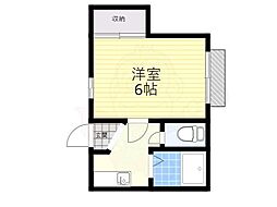 ドエルM 1Kの間取図画像