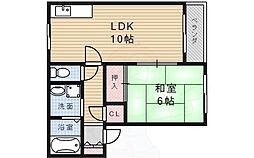 ブローニュ泉2 1LDKの間取図画像