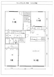 ウイング甲府中央 3LDKの間取図画像