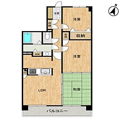 シーアイマンション橋本 3LDKの間取図画像