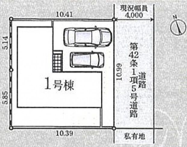 車通りの少ない閑静な住宅街に位置しております。