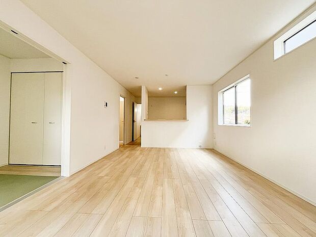 リビングスペースとダイニングスペースを分けて、使いやすい間取りにしています。