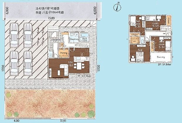 ゆったりとした住空間を確保し、車の出し入れもしやすい設計となっております。