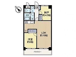フローレンスパレスカシワダイ 1SLDKの間取図画像