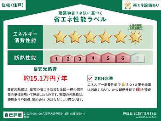 4号棟 省エネラベル
