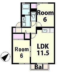 間取図画像 2LDK