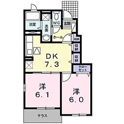 ブルースカイ ツ B棟 1階