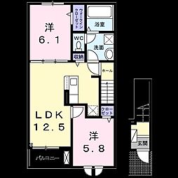 グランド ソレイユ 2階