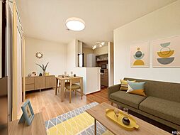 Solarium Sugimizu （ソレアード）　杉水　A 103 2階2LDKのリビング/ダイニング