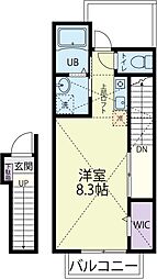 Grande Faith（グランフェイス） 大津 2階ワンルームの間取り