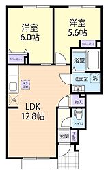 26/2/15（仮称）常総市新石下2LDK重層 1階2LDKの間取り