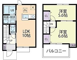 Rasen Feld （ラーゼン フェルト） 2階2LDKの間取り
