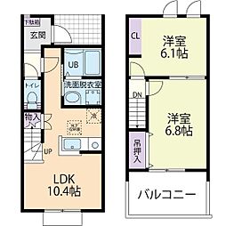 Colza（コルザ） 2階2LDKの間取り