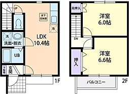 Fiesta　II 2階2LDKの間取り