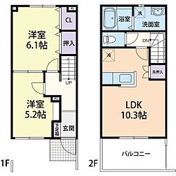 間取図画像 2LDK