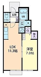 間取図画像 1LDK