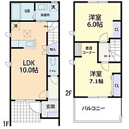 Villa Falco 2LDKの間取図画像