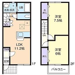 FOLIARA 2LDKの間取図画像