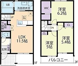 ジュピター2 3LDKの間取図画像