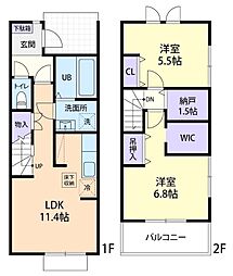 Foliar(フォーリア)III 2LDKの間取図画像