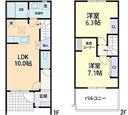 アンナプルナ 2LDKの間取図画像