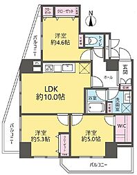 セザール北千住 3LDKの間取図画像