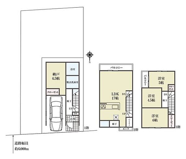 【参考プラン間取図】■建物面積107.64平米■建物価格2100万円(税込)