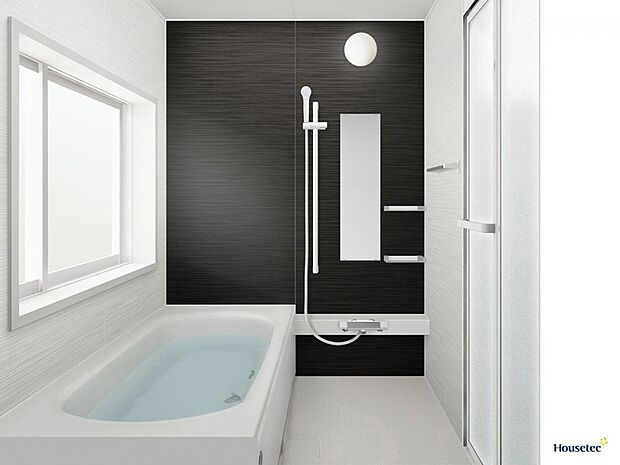 【同仕様写真】浴室はハウステック製のユニットバスに交換する予定です。新品のお風呂だと日頃の疲れもより一層癒せそうですね。