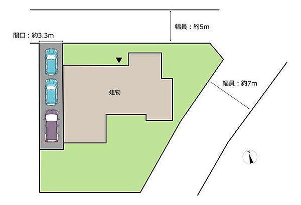 【配置図】※現況と間取図が異なる場合は、現況を優先とします。