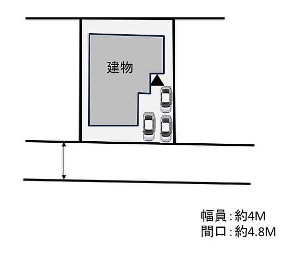 【配置図】車種によりますが駐車場3台駐車可能です。
