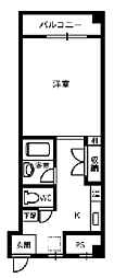 メゾンドールイズモヤ 1Kの間取図画像
