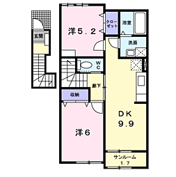 ウエストハウス VII B棟 2階/201