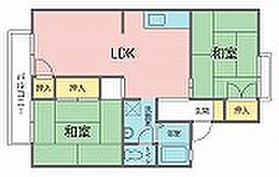 メゾンドセジュール 2LDKの間取図画像