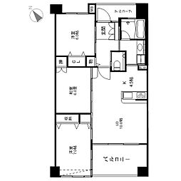グランドハイツ表参道弐番館 3LDKの間取図画像