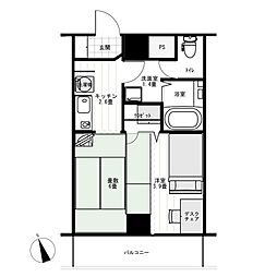 グランディオーゼナガノ 2Kの間取図画像