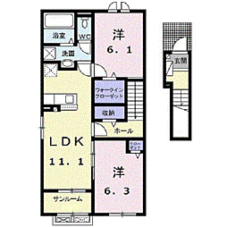 ローズ ガーデン 大野 B 2階