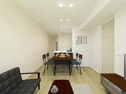 レンヴォール 202 2階1LDKのリビング/ダイニング