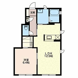 クリア灯明寺 1LDKの間取図画像