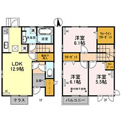 パインシティ福 B棟 1階