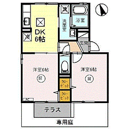 シャンテ中荒井　Ｂ 1階