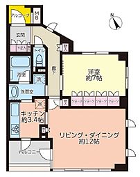 間取図画像 1LDK