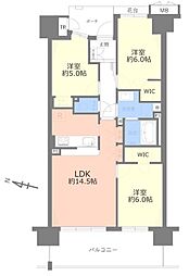 ビィオルド戸田公園 3LDKの間取図画像