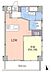 間取り：南向きの住戸で角部屋につき日当り、通風良好です。