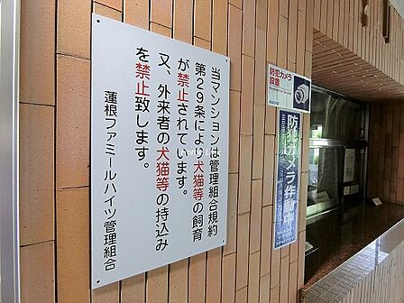 掲示物。